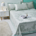 100% conjunto de cama de folha de cama de tecido de bambu